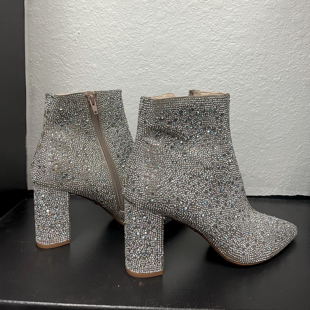 Betsy Johnson Rhinestone Booties